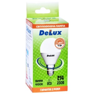 Лампочка Delux BL50P 7Вт 4100K 220В E14 (90020560 90011758)