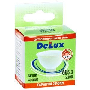 Лампочка Delux JCDR 3Вт 4000K 220В GU5.3 (90020566)