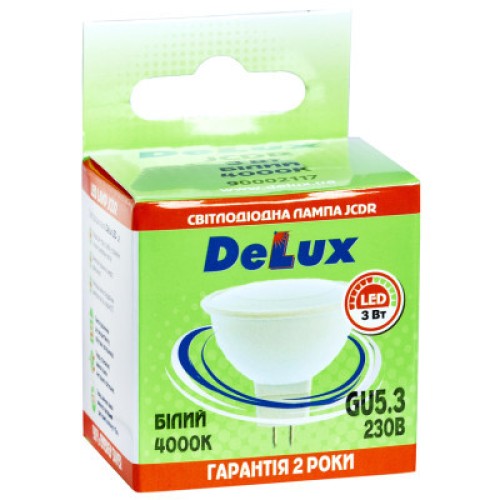Лампочка Delux JCDR 3Вт 4000K 220В GU5.3 (90020566)