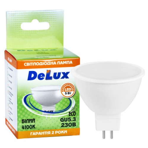 Лампочка Delux JCDR 5Вт 4100K 220В GU5.3 (90001293)