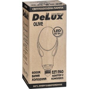 Лампочка Delux OLIVE 80w E27 6000K (90011622)
