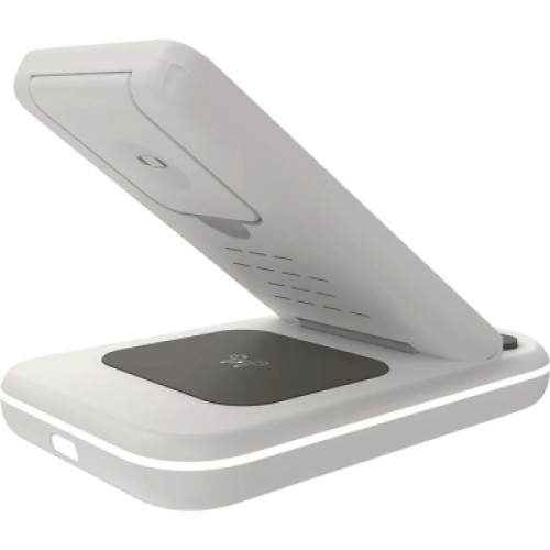 Зарядное устройство Canyon WS-304 Foldable 3in1 Wireless charger Cosmic Latte (CNS-WCS304CL)