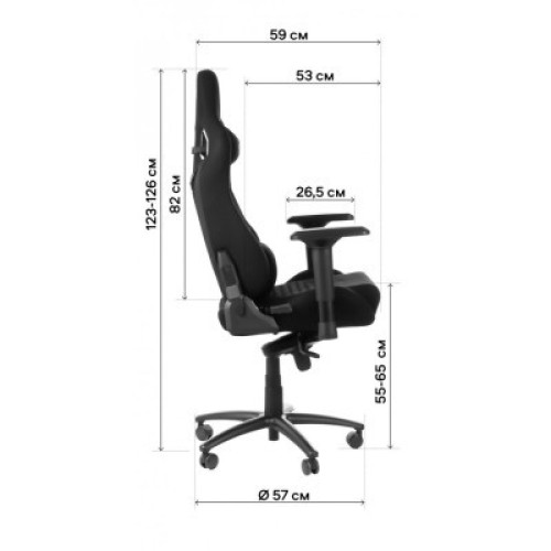 Кресло игровое GT Racer X-0712 Shadow Black