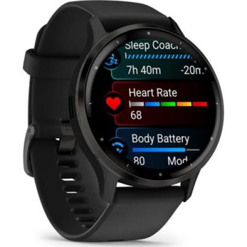 Смарт-годинник Garmin Venu 3, Black + Slate, GPS (010-02784-01)