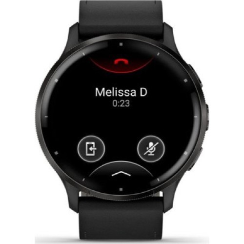 Смарт-часы Garmin Venu 3, Black + Slate, Leather, GPS (010-02784-52)