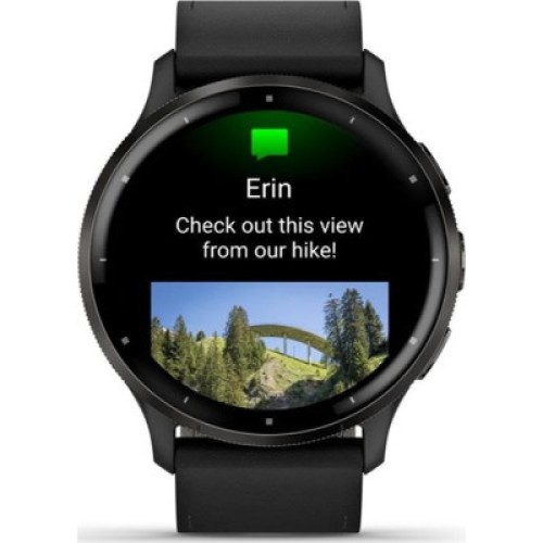 Смарт-часы Garmin Venu 3, Black + Slate, Leather, GPS (010-02784-52)