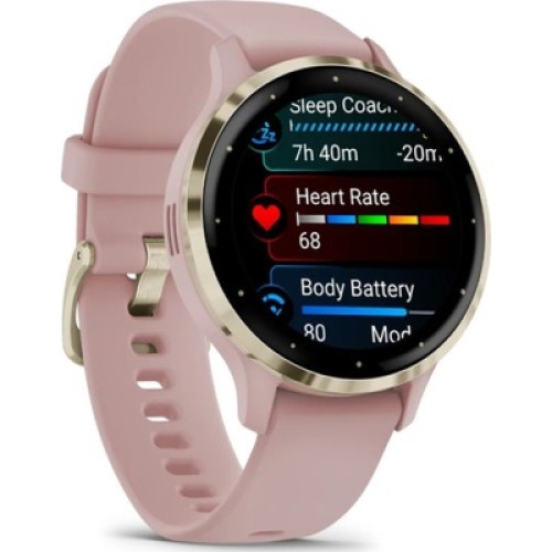 Смарт-часы Garmin Venu 3S, Dust Rose + Soft Gold, GPS (010-02785-03)
