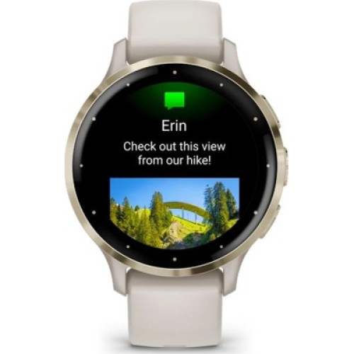 Смарт-годинник Garmin Venu 3S, Ivory + Soft Gold, GPS (010-02785-04)