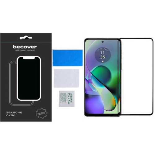 Стекло защитное BeCover Motorola Moto G54 / G54 Power Black (710107)
