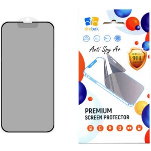 Стекло защитное Drobak Anty Spy Apple iPhone 15 Pro Max (Black) (292935)