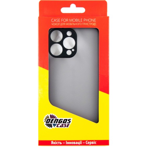 Чехол для мобильного телефона Dengos Matte iPhone 15 Pro Max (black) (DG-TPU-MATT-133)