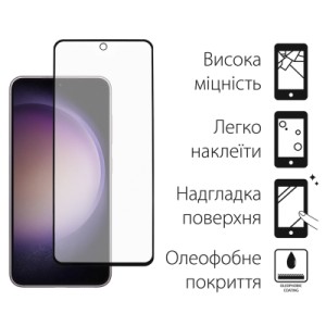 Стекло защитное Dengos Full Glue Samsung Galaxy S23 FE (black) (TGFG-322)