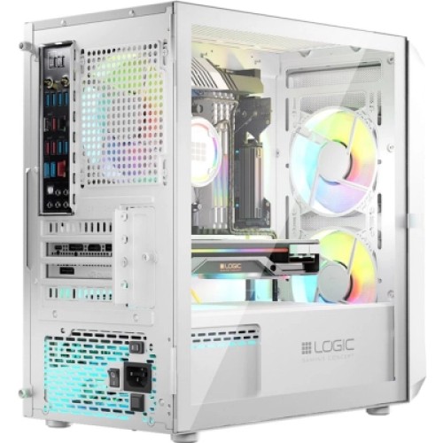 Корпус Logic concept PORTOS MESH+GLASS ARGB fans 3x120mm WHITE (AM-PORTOS-20-0000000-0002)