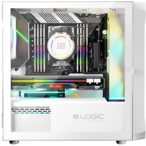 Корпус Logic concept PORTOS MESH+GLASS ARGB fans 3x120mm WHITE (AM-PORTOS-20-0000000-0002)
