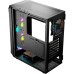 Корпус для ПК Logic concept PORTOS MESH+GLASS ARGB fans 4x120mm BLACK (AT-PORTOS-10-0000000-0002)