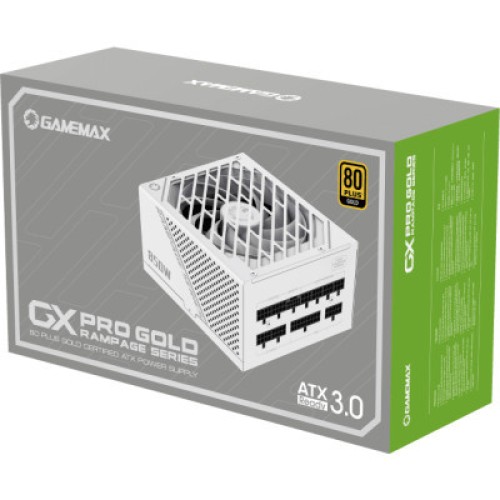 Блок питания Gamemax 1050W (GX-1050 PRO WT (ATX3.0 PCIe5.0)