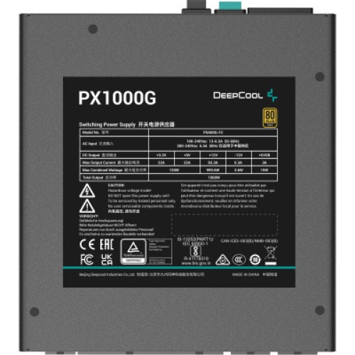 Блок питания Deepcool 1000W PX1000G (R-PXA00G-FC0B-EU)