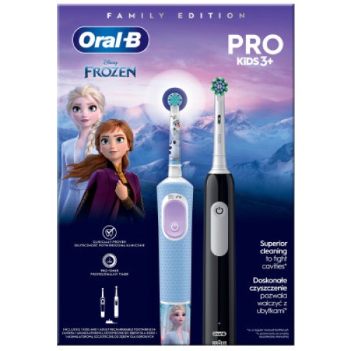 Электрическая зубная щетка Oral-B Pro Series 1 + Oral-B Pro Kids «Крижане серце» (8006540784372)