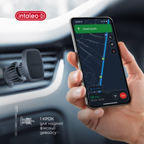 Универсальный автодержатель Intaleo CM05GG 6xN52 Black (1283126576003)