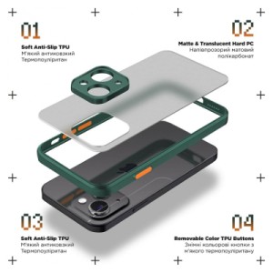 Чехол для мобильного телефона Armorstandart Frosted Matte Tecno Spark Go 2022 (KG5) Dark Green (ARM72396)