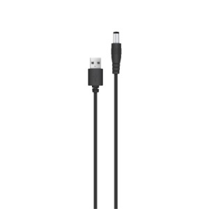 Кабель питания Piko Кабель живлення ACCLAB USB to DC, 5,5х2,5 мм, 5V, 1,5A (чорний) (1283126552823)
