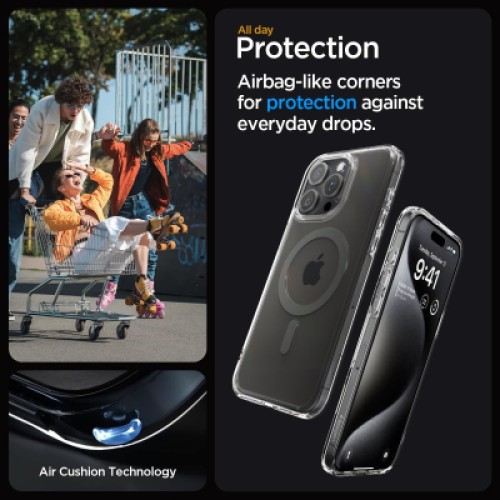 Чехол для мобильного телефона Spigen Apple iPhone 15 Pro Max Ultra Hybrid MagFit Graphite (ACS06577)