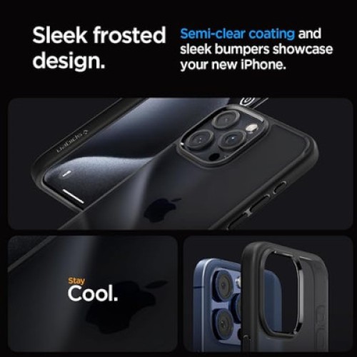 Чехол для мобильного телефона Spigen Apple iPhone 15 Pro Ultra Hybrid Frost Black (ACS06709)