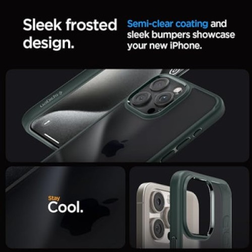 Чехол для мобильного телефона Spigen Apple iPhone 15 Pro Ultra Hybrid Frost Green (ACS06710)