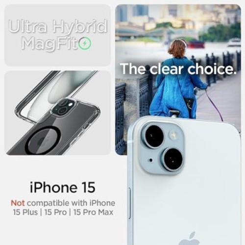Чехол для мобильного телефона Spigen Apple iPhone 15 Ultra Hybrid MagFit Black (ACS06803)