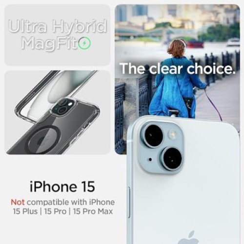 Чехол для мобильного телефона Spigen Apple iPhone 15 Ultra Hybrid MagFit Carbon Fiber (ACS06805)