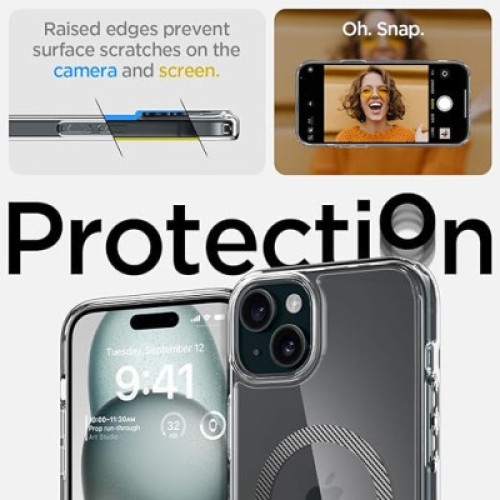 Чехол для мобильного телефона Spigen Apple iPhone 15 Ultra Hybrid MagFit Carbon Fiber (ACS06805)