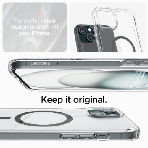 Чехол для мобильного телефона Spigen Apple iPhone 15 Ultra Hybrid MagFit Graphite (ACS06804)
