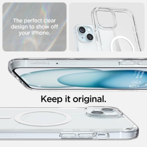 Чехол для мобильного телефона Spigen Apple iPhone 15 Ultra Hybrid MagFit White (ACS06802)