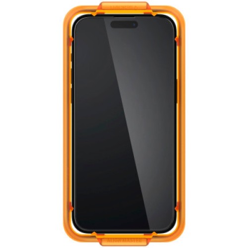 Стекло защитное Spigen Apple iPhone 15 Plus Glas.tR AlignMaster FC Black (2P) (AGL06886)