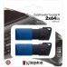 USB флеш накопитель Kingston 2x64GB DataTraveler Exodia M Black/Blue USB 3.2 (DTXM/64GB-2P)