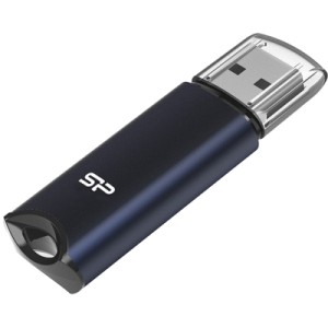 USB флеш накопичувач Silicon Power 64GB Marvel M02 Aluminum Blue USB 3.2 (SP064GBUF3M02V1B)