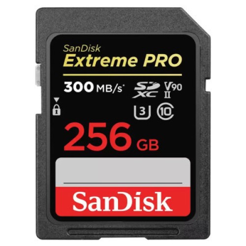 Карта памяти SanDisk 256GB SD class 10 UHS-I U3 V90 Extreme PRO (SDSDXDK-256G-GN4IN)