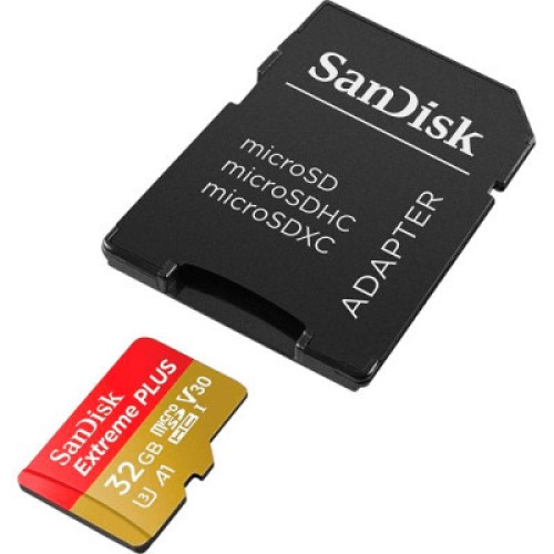 Карта памяти SanDisk 32GB microSD class 10 V30 Extreme PLUS (SDSQXBG-032G-GN6MA) Карта памяти SanDisk 32GB microSD class 10 V30 Extreme PLUS (SDSQXBG-032G-GN6MA)
