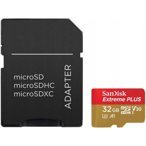 Карта памяти SanDisk 32GB microSD class 10 V30 Extreme PLUS (SDSQXBG-032G-GN6MA) Карта памяти SanDisk 32GB microSD class 10 V30 Extreme PLUS (SDSQXBG-032G-GN6MA)
