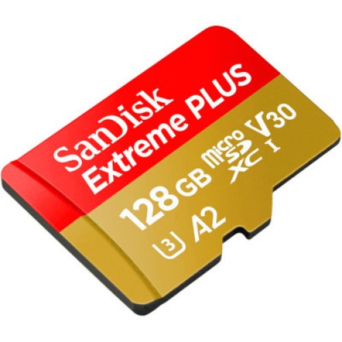 Карта памяти SanDisk 128GB microSD class 10 V30 Extreme PLUS (SDSQXBD-128G-GN6MA)