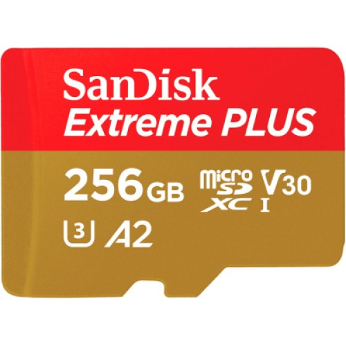 Карта памяти SanDisk 256GB microSD class 10 V30 Extreme PLUS (SDSQXBD-256G-GN6MA)