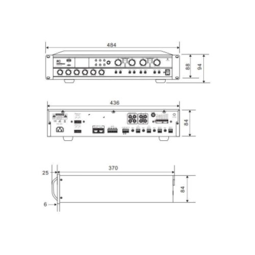 Усилитель ITC 4х120 Вт (T-4120UC)