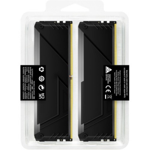 Модуль памяти для компьютера DDR4 16GB (2x8GB) 3733 MHz Beast RGB Kingston Fury (ex.HyperX) (KF437C19BB2AK2/16)