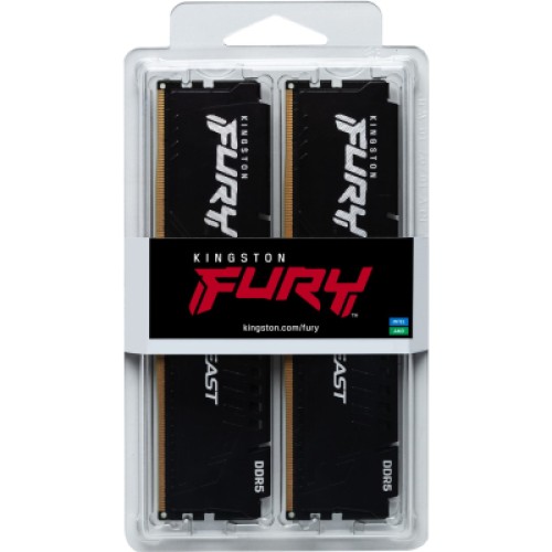 Модуль памяти для компьютера DDR5 16GB (2x8GB) 4800 MHz Beast Black Kingston Fury (ex.HyperX) (KF548C38BBK2-16) Модуль памяти для компьютера DDR5 16GB (2x8GB) 4800 MHz Beast Black Kingston Fury (ex.HyperX) (KF548C38BBK2-16)