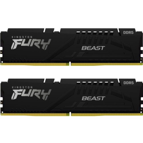 Модуль памяти для компьютера DDR5 16GB (2x8GB) 4800 MHz Beast Black Kingston Fury (ex.HyperX) (KF548C38BBK2-16) Модуль памяти для компьютера DDR5 16GB (2x8GB) 4800 MHz Beast Black Kingston Fury (ex.HyperX) (KF548C38BBK2-16)