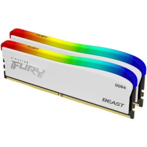 Модуль памяти для компьютера DDR4 32GB (2x16GB) 3600 MHz Beast White RGB SE Kingston Fury (ex.HyperX) (KF436C18BWAK2/32)