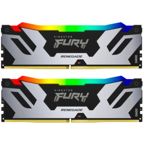Модуль памяти для компьютера DDR5 48GB (2x24GB) 6400 MHz Renegade RGB XMP Kingston Fury (ex.HyperX) (KF564C32RSAK2-48)