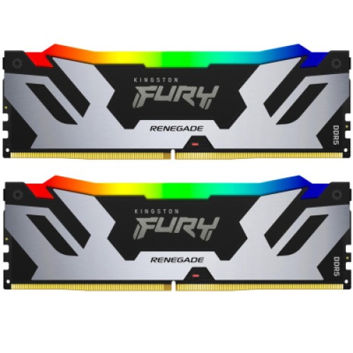 Модуль памяти для компьютера DDR5 48GB (2x24GB) 7200 MHz Renegade RGB XMP Kingston Fury (ex.HyperX) (KF572C38RSAK2-48) Модуль памяти для компьютера DDR5 48GB (2x24GB) 7200 MHz Renegade RGB XMP Kingston Fury (ex.HyperX) (KF572C38RSAK2-48)