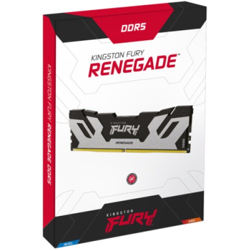 Модуль памяти для компьютера DDR5 96GB (2x48GB) 6000 MHz Renegade Silver XMP Kingston Fury (ex.HyperX) (KF560C32RSK2-96)