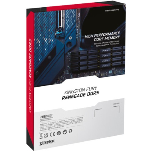 Модуль памяти для компьютера DDR5 96GB (2x48GB) 6000 MHz Renegade Silver XMP Kingston Fury (ex.HyperX) (KF560C32RSK2-96)